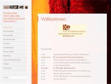Tablet Screenshot of keramiksymposium-roemhild.de